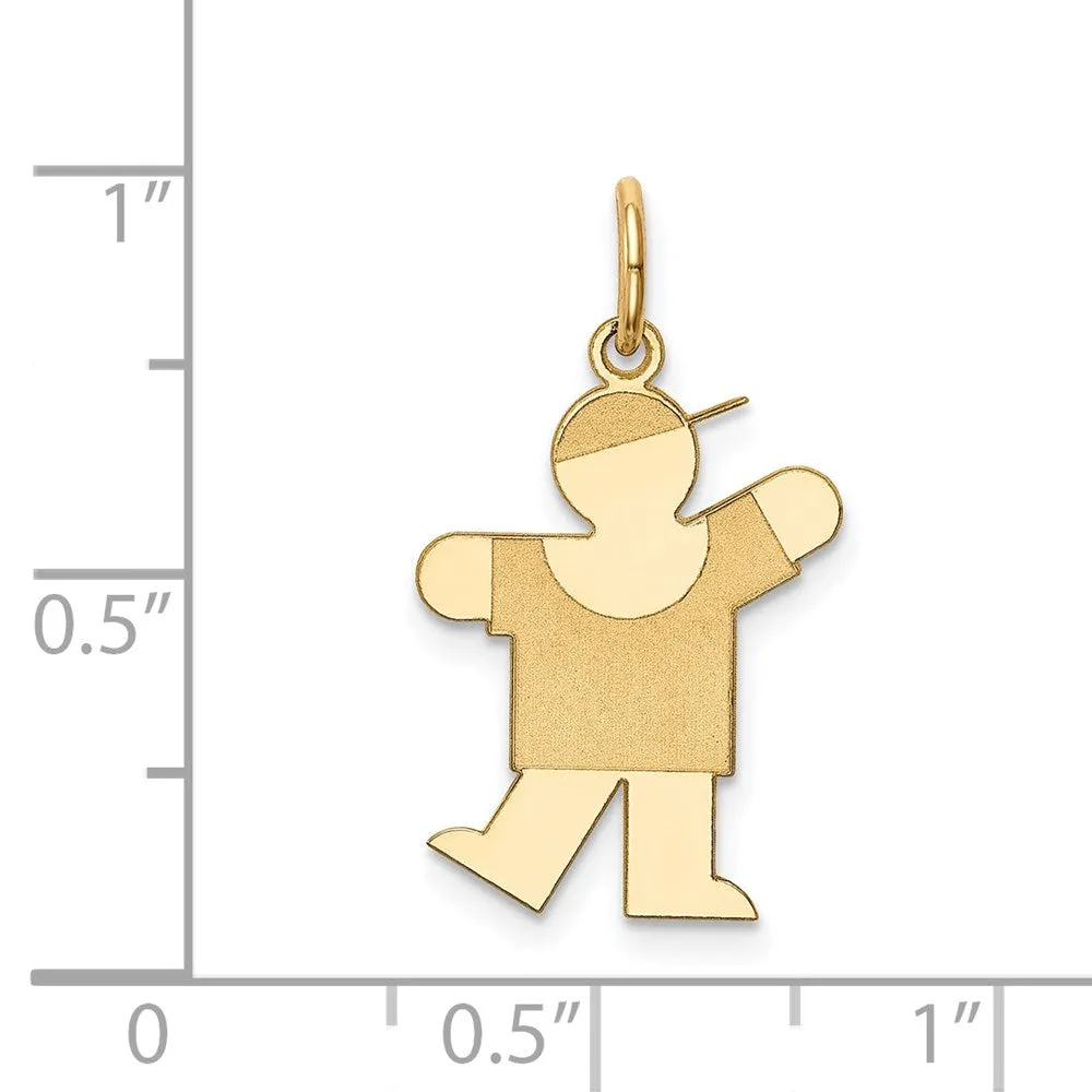 14k Yellow Gold Kid Charm