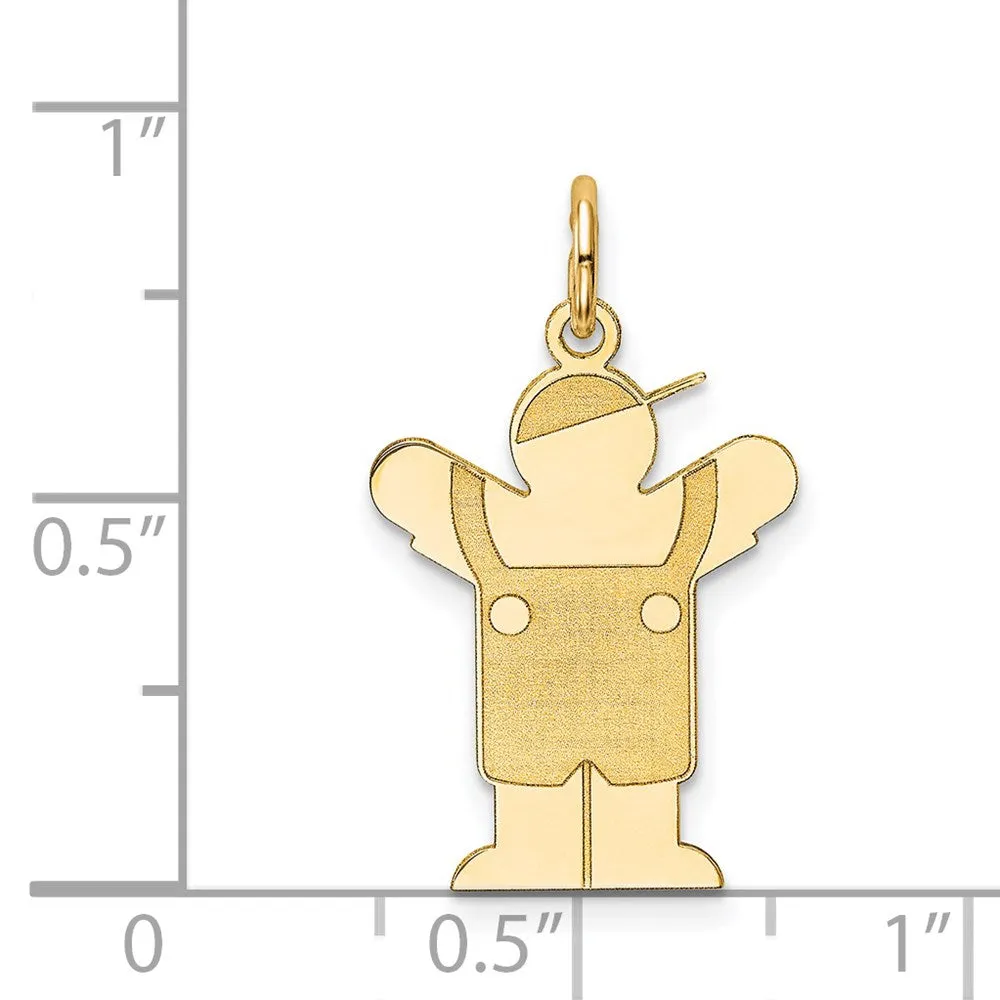 14k Yellow Gold Kid Charm