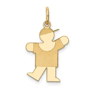 14k Yellow Gold Kid Charm