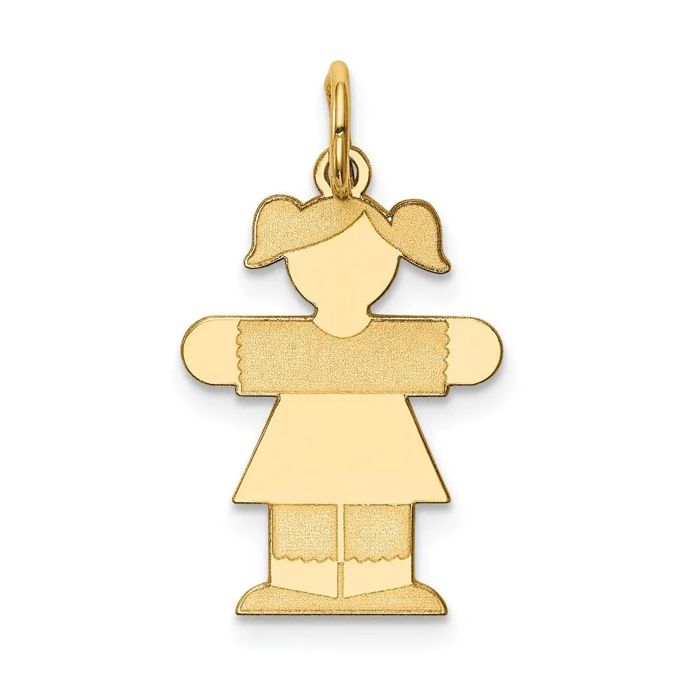14k Yellow Gold Kid Charm