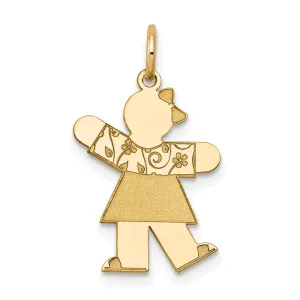 14k Yellow Gold Kid Charm