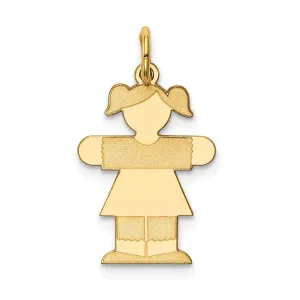 14k Yellow Gold Kid Charm