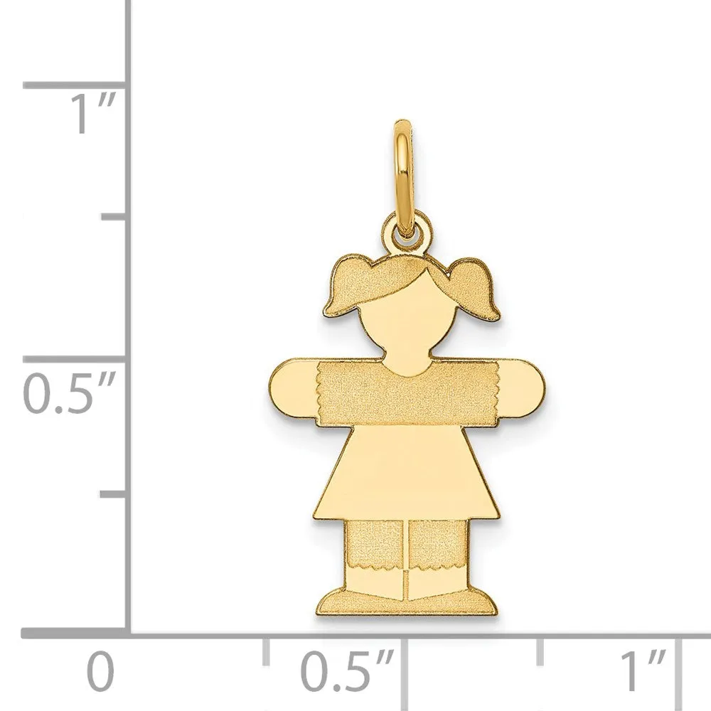14k Yellow Gold Kid Charm
