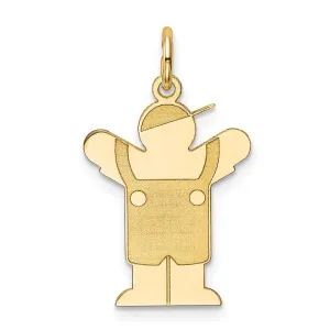 14k Yellow Gold Kid Charm