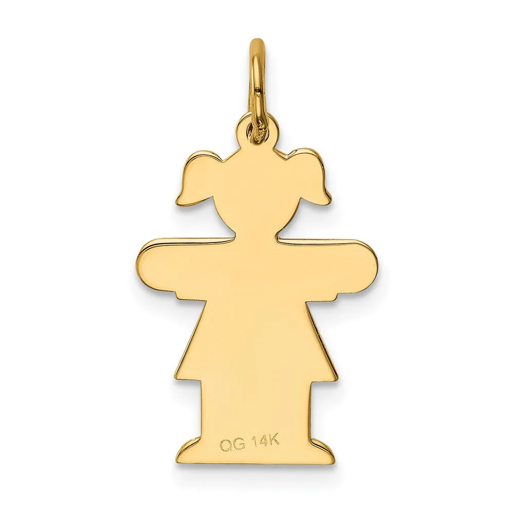 14k Yellow Gold Kid Charm