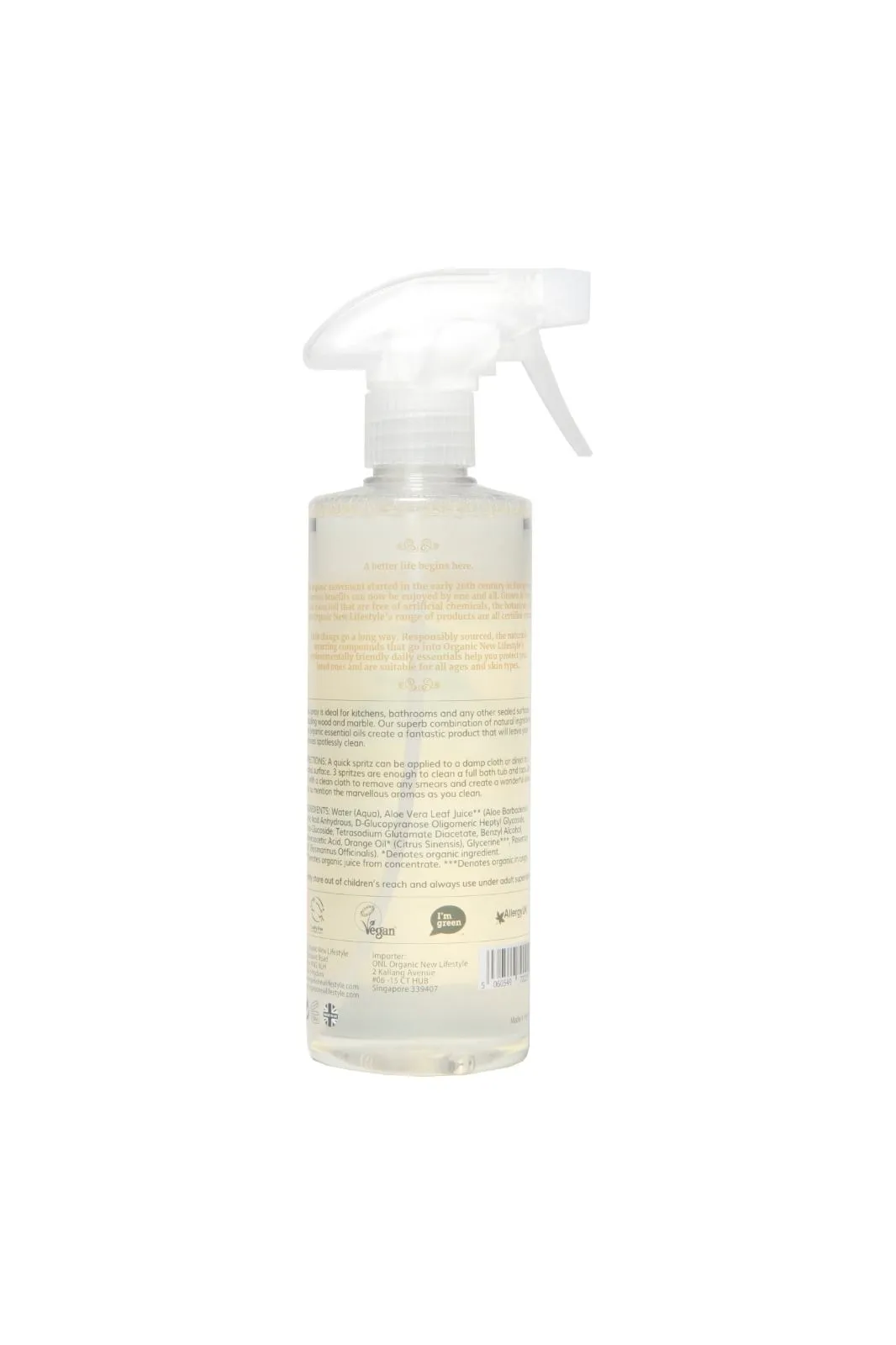 [2-Pack] Organic New Lifestyle Multi Surface Spray Citrus Exp: