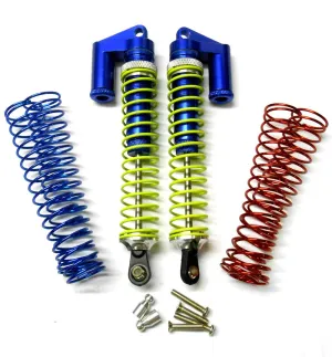 58820N 1/8 Scale RC Alloy Piggyback Shock Absorbers Damper x 2 Navy Blue 120mm
