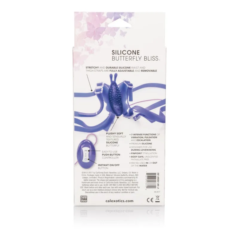 7-Function Silicone Love Rider Butterfly Kiss - Purple