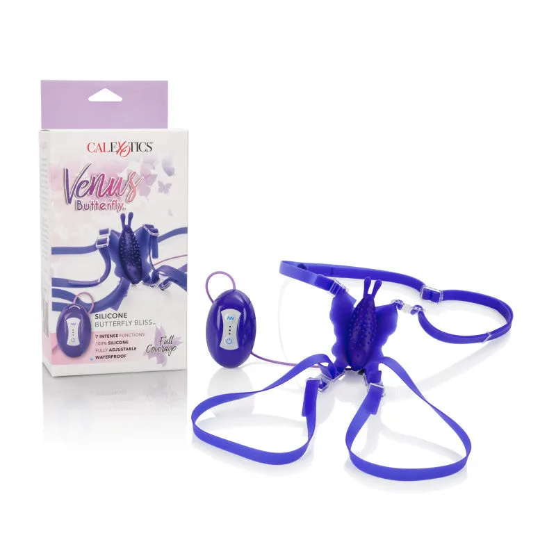 7-Function Silicone Love Rider Butterfly Kiss - Purple