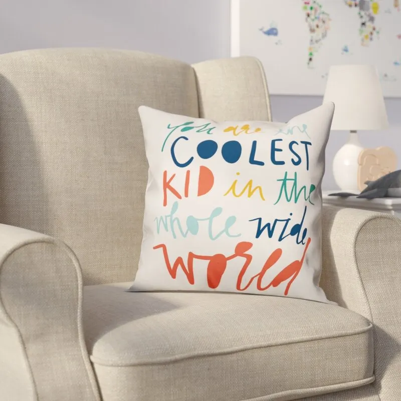 Adairsville Kid Square Pillow Cover With Insert