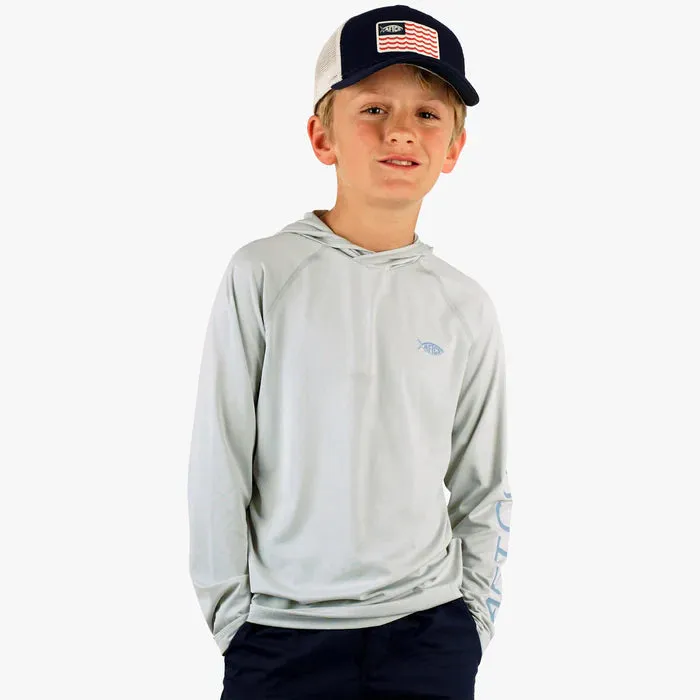 Aftco Youth Samurai 2 Hood Performance LS Shirt