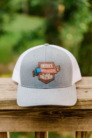 America - We Stand Together - Heather Gray/White