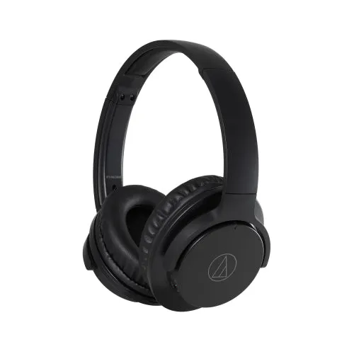 Audio-Technica ATH-ANC500BT QuietPoint Wireless Active Noise-Cancelling Headphones, Black