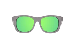 Babiators Polarized Navigator: Graphite Gray | Green Mirrored Lens