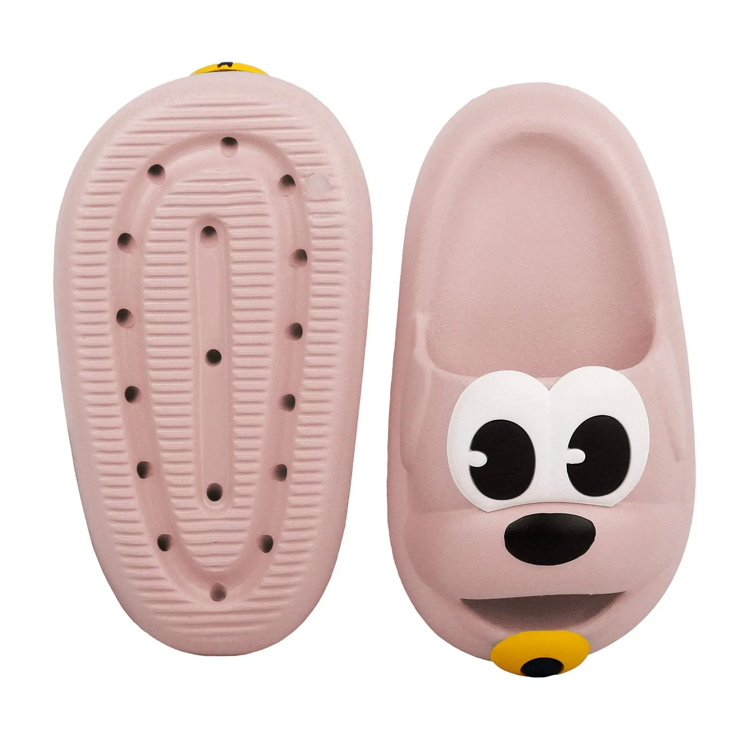 Baby Moo Dog Waterproof Soft Slippers Anti-Skid Sliders - Pink