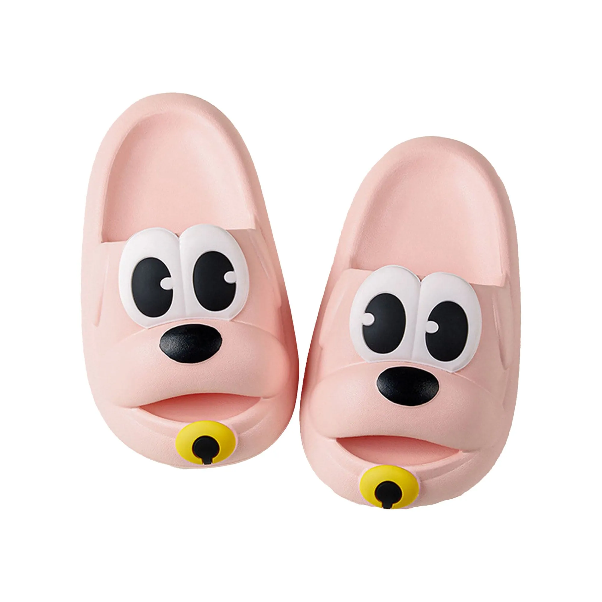 Baby Moo Dog Waterproof Soft Slippers Anti-Skid Sliders - Pink