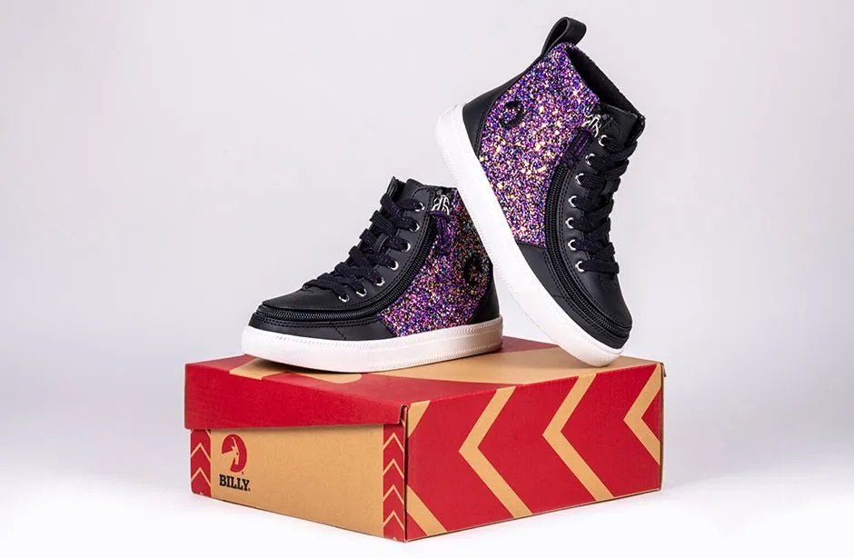 Black Fuchsia Glitz BILLY Classic Lace High Tops