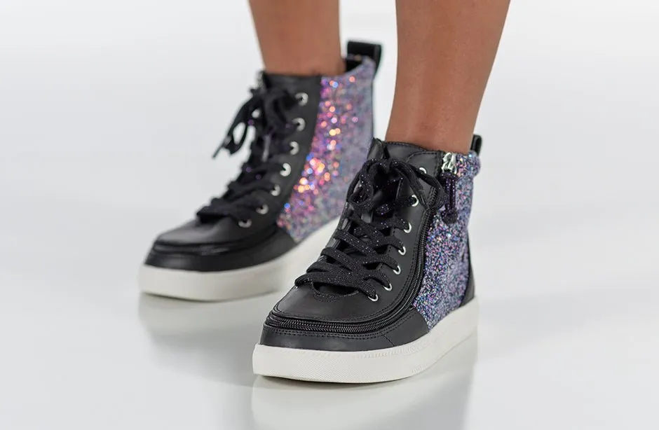 Black Fuchsia Glitz BILLY Classic Lace High Tops