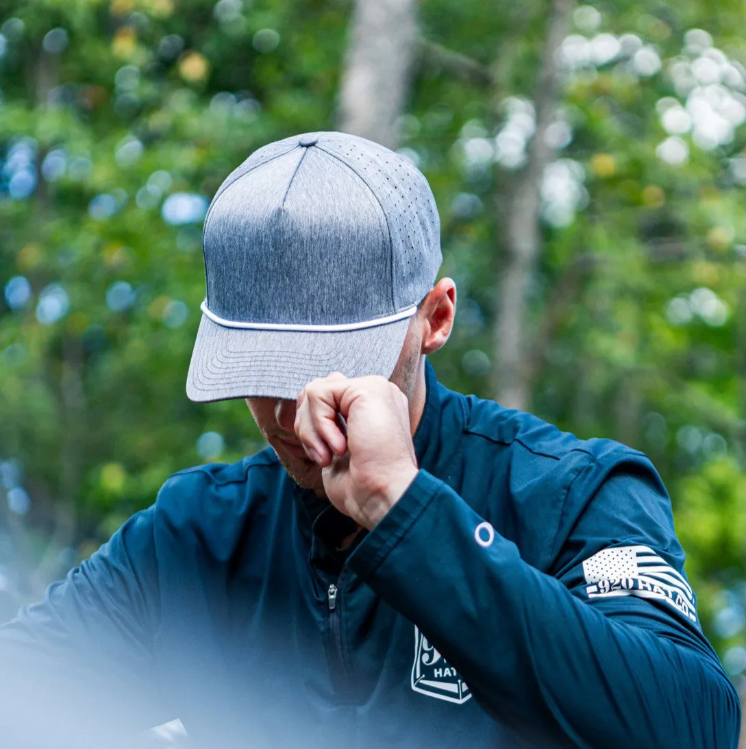 Blank 920 Performance Hat Heather Grey White
