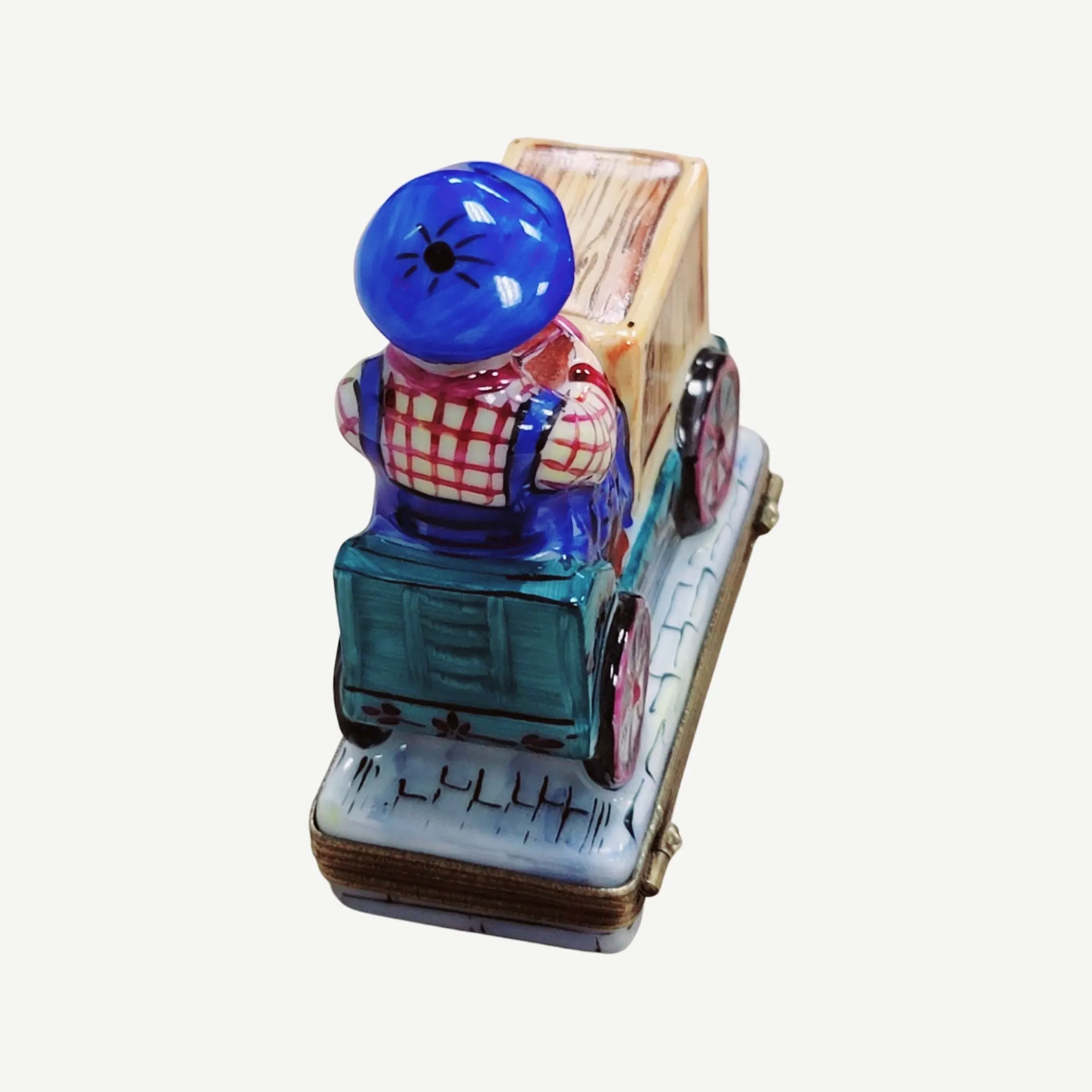 Boy Kid on Cart Bike