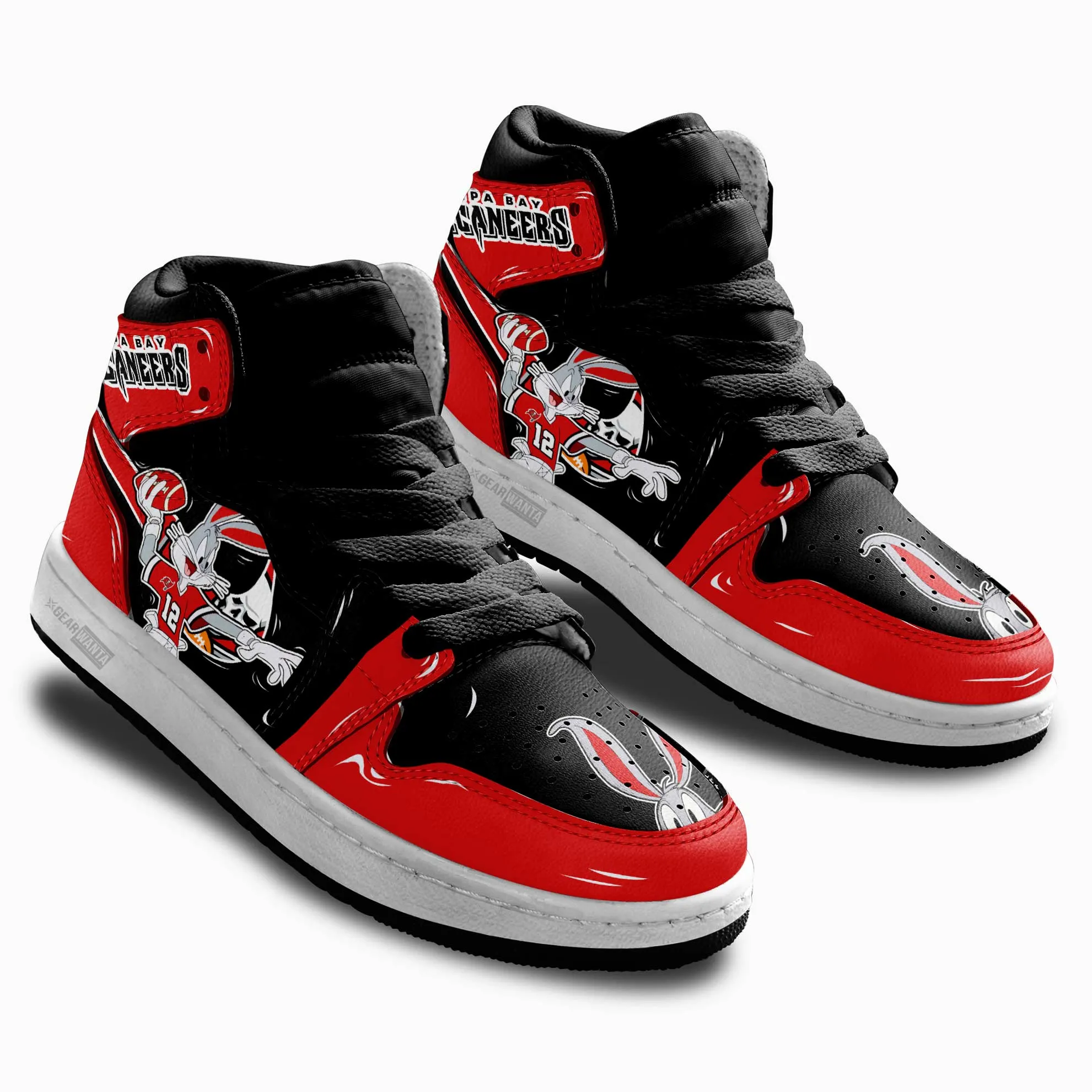 Buccaneers Kid J1s Sneakers Custom