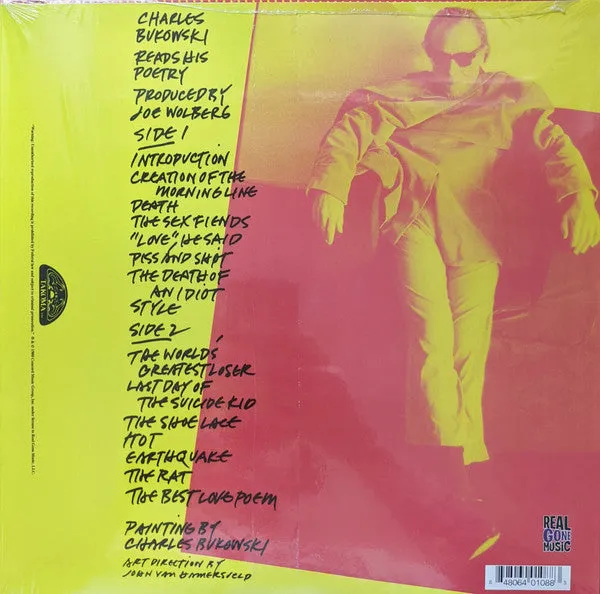Bukowski, Charles - Reads His Poetry [Ashtray Clear with Black Vinyl] - New LP