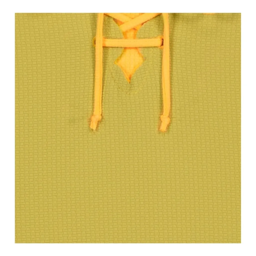 Bumby Lace Up Maillot One Piece in Wheat/Fern