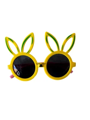 Bunny Sunglasses - Yellow with Pink