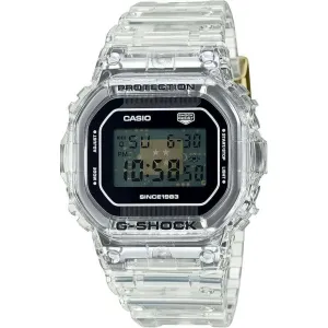 CASIO G-SHOCK 40TH ANNIVERSARY CLEAR REMIX DIGITAL DIAL TRANSPARENT MEN WATCH DW-5040RX-7JR