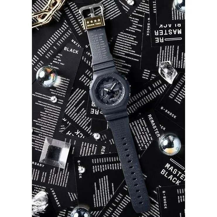 CASIO G-SHOCK 40TH ANNIVERSARY REMASTER BLACK SERIES MEN WATCH GA-2140RE-1AJR