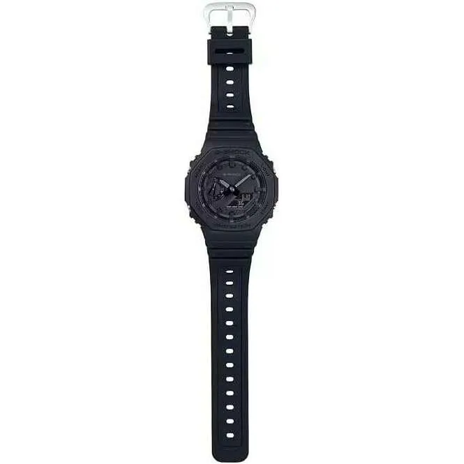 CASIO G-SHOCK CASIOAK CARBON CORE GUARD ANALOG DIGITAL ALL BLACK MEN WATCH GA-2100-1A1