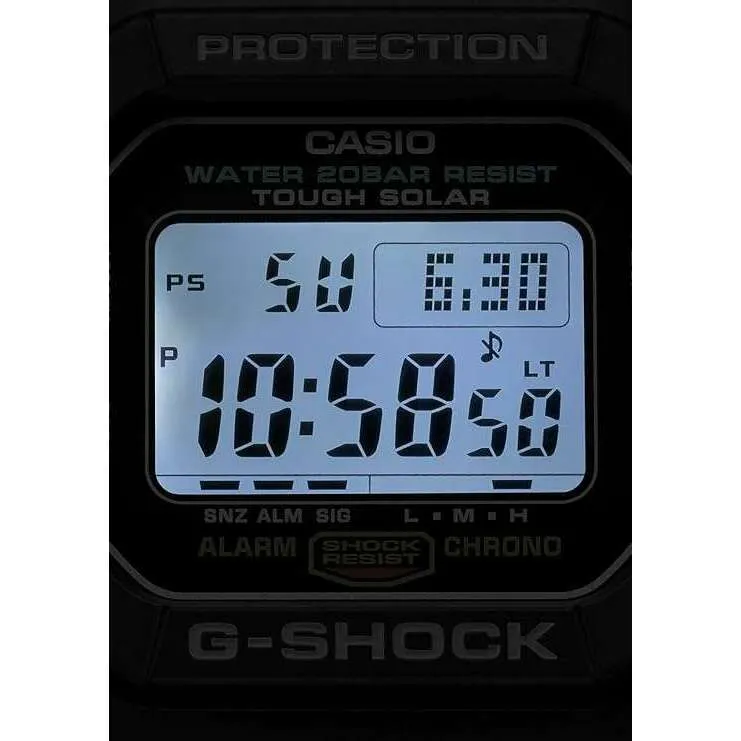 CASIO G-SHOCK DAY-DATE DIGITAL DIAL BLACK RESIN STRAP MEN WATCH G-5600UE-1JF