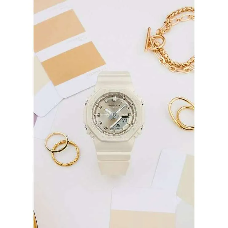 CASIO G-SHOCK LIMITED MODEL ANALOG DIGITAL WHITE LADIES WATCH GMA-P2100ST-7AJF