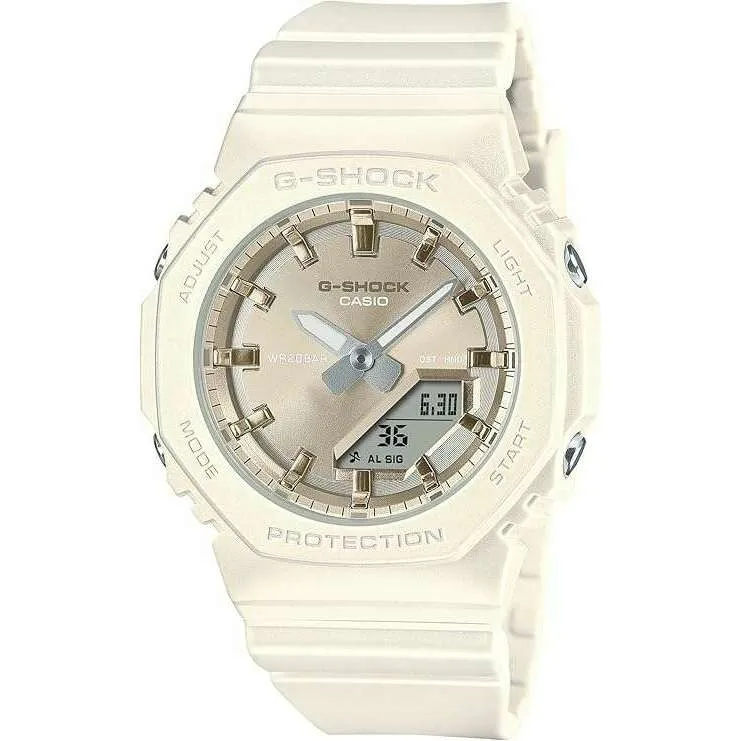 CASIO G-SHOCK LIMITED MODEL ANALOG DIGITAL WHITE LADIES WATCH GMA-P2100ST-7AJF