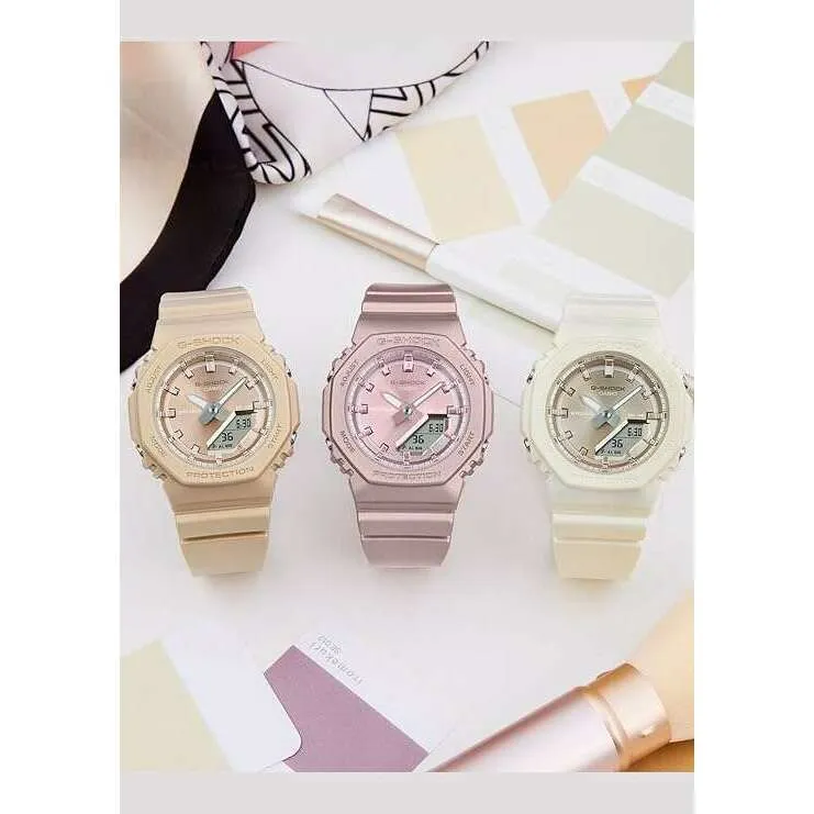 CASIO G-SHOCK LIMITED MODEL ANALOG DIGITAL WHITE LADIES WATCH GMA-P2100ST-7AJF