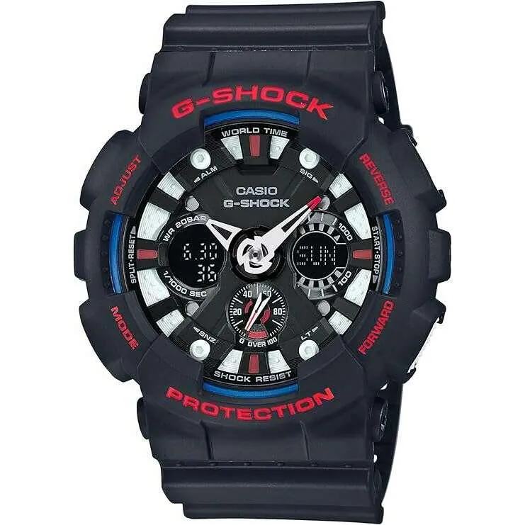 CASIO G-SHOCK MULTICOLORED ANALOG DIGITAL MEN WATCH GA-120TR-1AJF