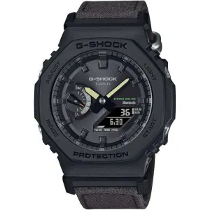 CASIO G-SHOCK WEB-EXCLUSIVE BLUETOOTH FABRIC STRAP DARK BROWN MEN WATCH GA-B2100CT-1A5JF