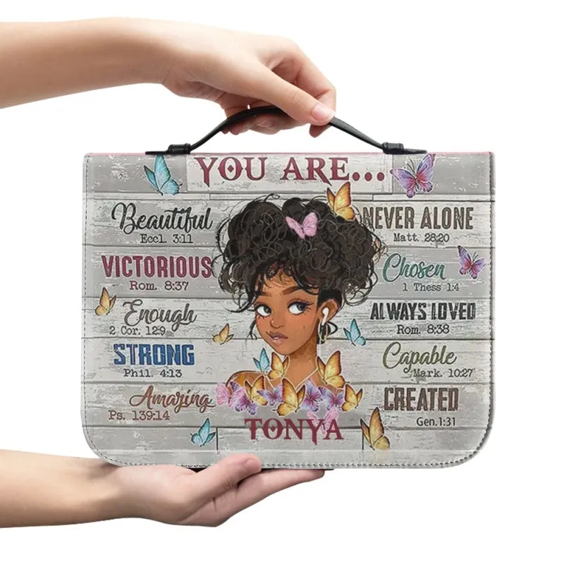 Christianartbag Bible Cover for Children, You Are Bible Cover for Children, African Girl Bible Cover, Personalized Bible Cover, Bible Cover For Kids, Christian Gifts for Kids, CABCK02191023