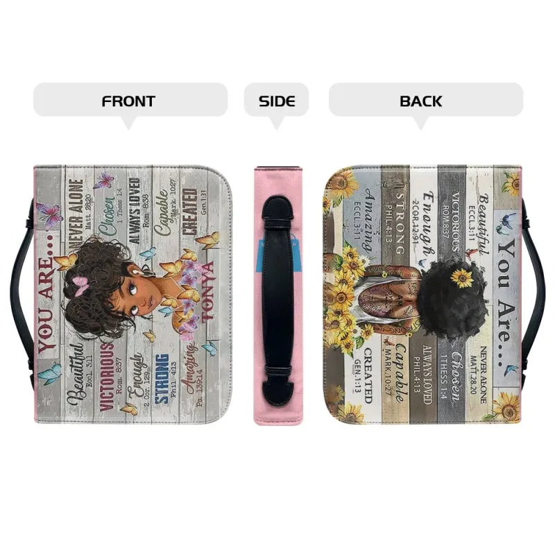 Christianartbag Bible Cover for Children, You Are Bible Cover for Children, African Girl Bible Cover, Personalized Bible Cover, Bible Cover For Kids, Christian Gifts for Kids, CABCK02191023