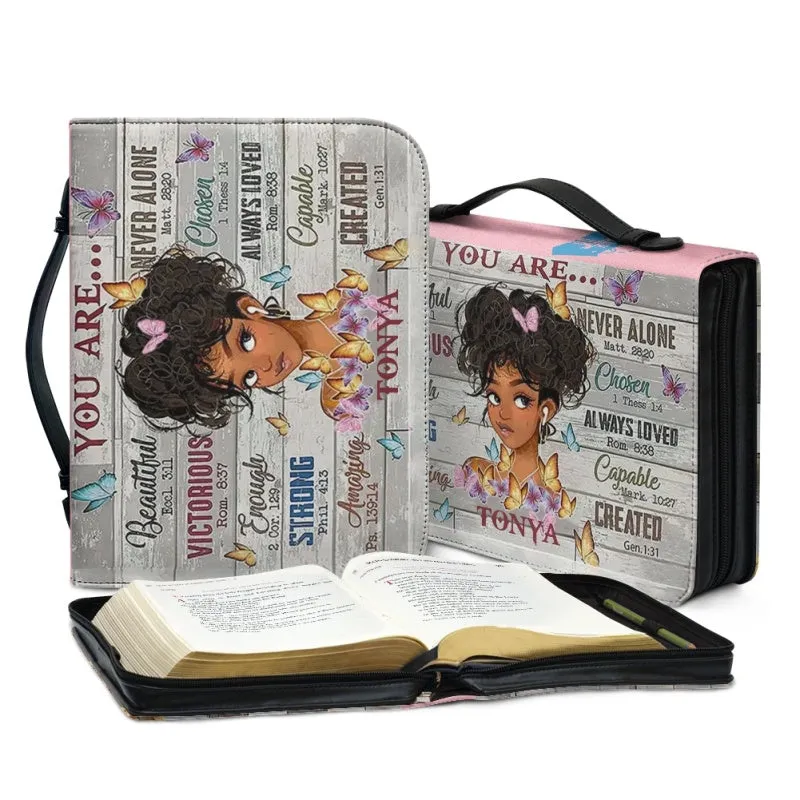 Christianartbag Bible Cover for Children, You Are Bible Cover for Children, African Girl Bible Cover, Personalized Bible Cover, Bible Cover For Kids, Christian Gifts for Kids, CABCK02191023