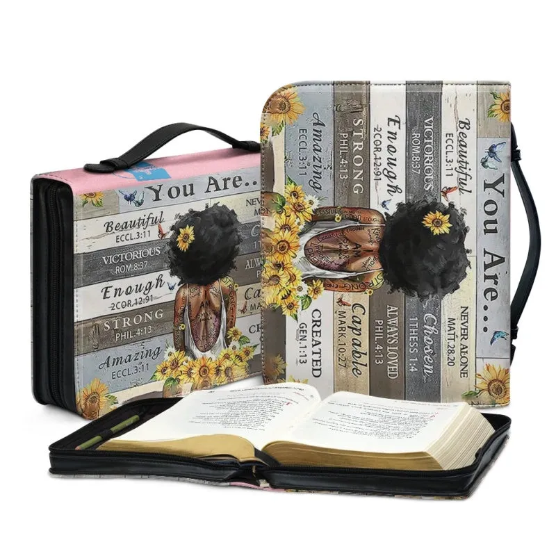 Christianartbag Bible Cover for Children, You Are Bible Cover for Children, African Girl Bible Cover, Personalized Bible Cover, Bible Cover For Kids, Christian Gifts for Kids, CABCK02191023