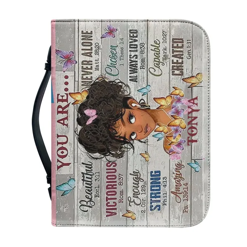 Christianartbag Bible Cover for Children, You Are Bible Cover for Children, African Girl Bible Cover, Personalized Bible Cover, Bible Cover For Kids, Christian Gifts for Kids, CABCK02191023