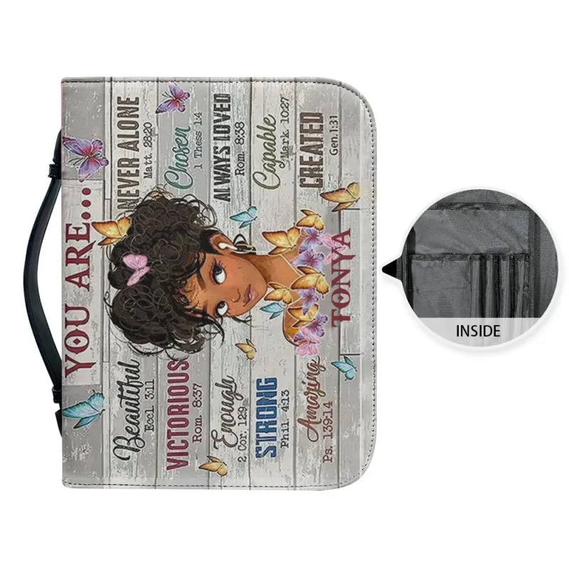 Christianartbag Bible Cover for Children, You Are Bible Cover for Children, African Girl Bible Cover, Personalized Bible Cover, Bible Cover For Kids, Christian Gifts for Kids, CABCK02191023