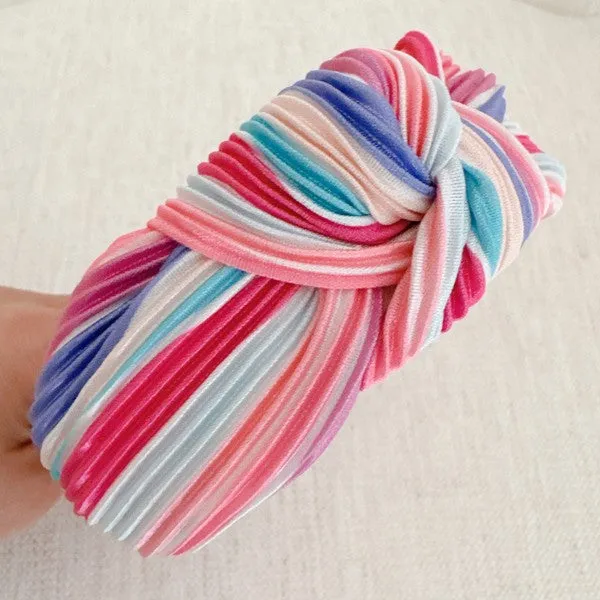 Color Pleats Headband