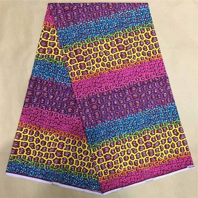 Colorful And Fantastic Designed Original Ghana Fabrics - Mixed Pattern Design