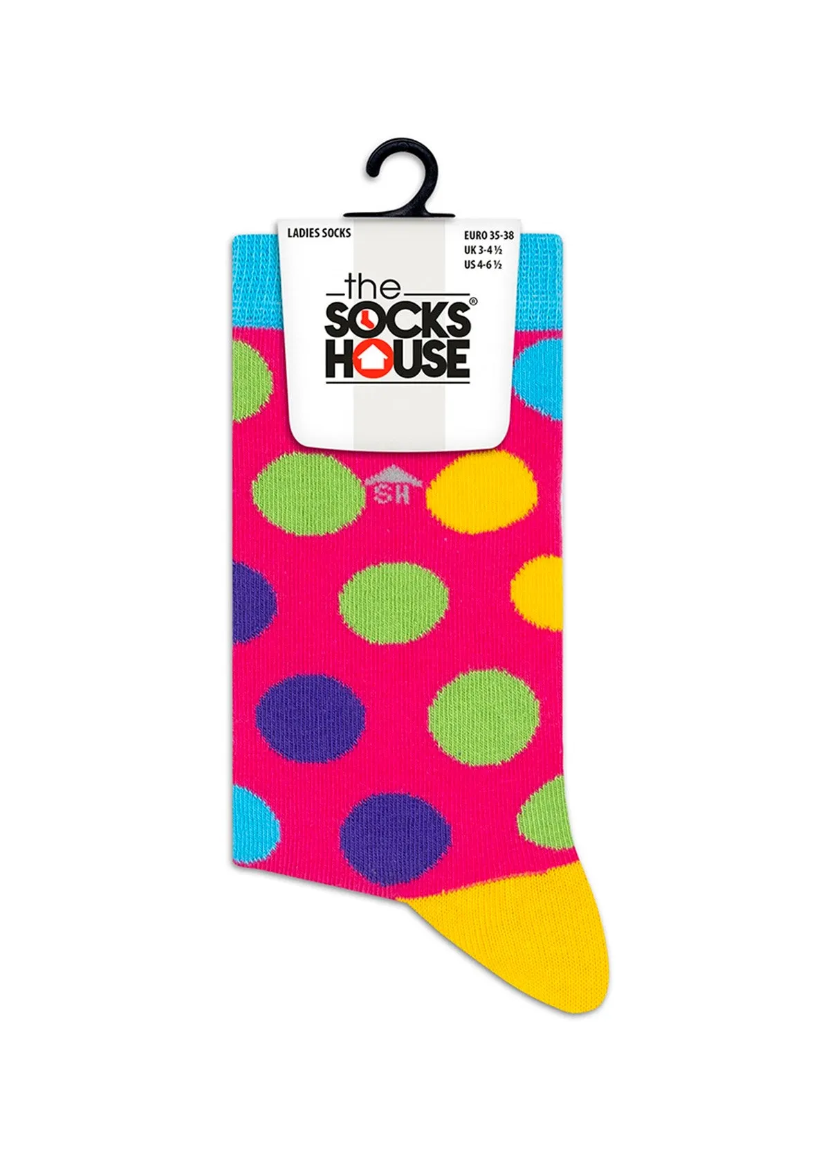 Colorful Cross Dots Design Women Socks