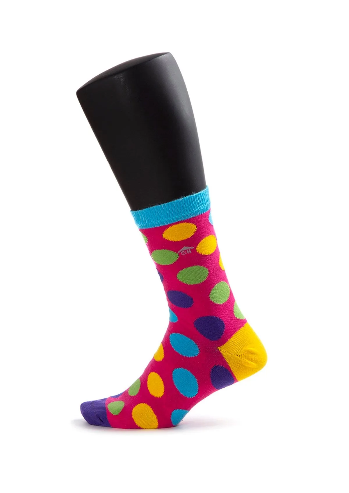 Colorful Cross Dots Design Women Socks
