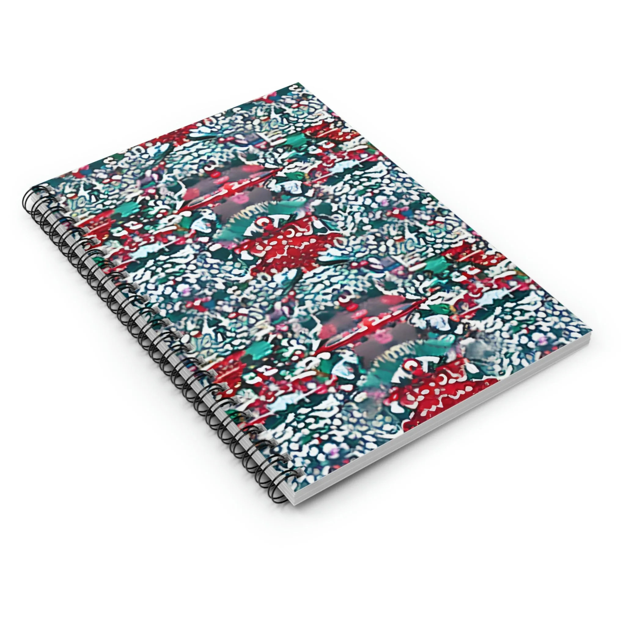 Colorful Spiral Notebook with Tri-Color Design