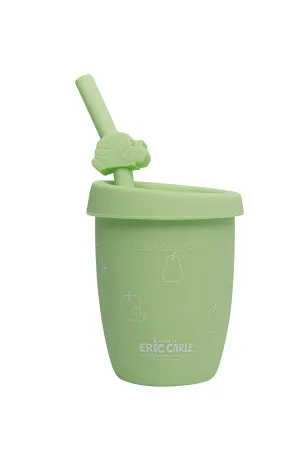 Cup with Straw - EC - Caterpillar & Apple