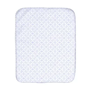 D&D Lattice Blue Burp Cloth